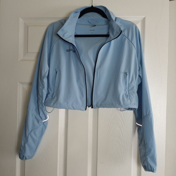 BoxRaw Robinson Light Blue Cropped Jacket - Picture 2 of 6